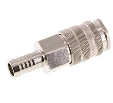 Latón niquelado DN 10 Enchufe de anclaje al aire 13 mm Pilar para manguera