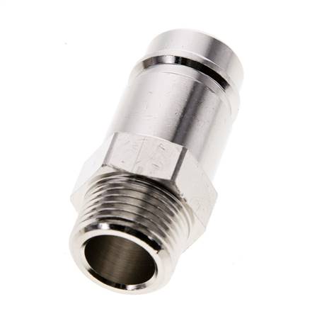 Latón niquelado DN 15 Enchufe de acoplamiento de aire G 1/2 pulgada Macho