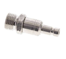 Acero inoxidable 316L DN 2,7 (Micro) Acoplamiento de aire Enchufe G 1/8 pulgadas Macho Doble Cierre