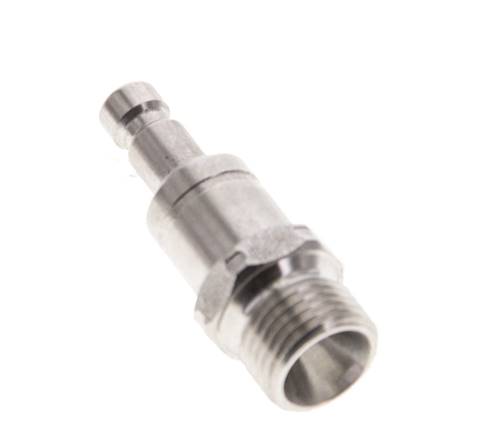 Acero inoxidable 316L DN 2,7 (Micro) Acoplamiento de aire Enchufe G 1/8 pulgadas Macho Doble Cierre