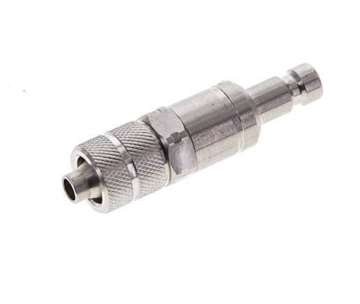 Acero inoxidable 316L DN 2,7 (Micro) Acoplamiento de aire Tapón 4x6 mm Tuerca de unión Doble cierre