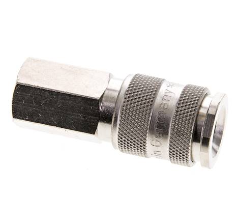 Latón niquelado DN 5,5 (Orion) Acoplamiento de aire Enchufe G 1/4 pulgada Hembra