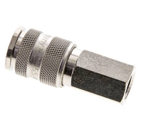 Latón niquelado DN 5,5 (Orion) Acoplamiento de aire Enchufe G 1/4 pulgada Hembra