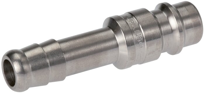 Acero inoxidable 316L DN 7,2 (Euro) Tapón de acoplamiento de aire 9 mm Pilar de manguera Doble cierre