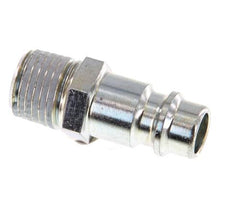 Acoplamiento de aire DN 7.2 (Euro) de acero endurecido R 1/4 pulgada Macho [2 Piezas]