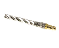Tapón de acoplamiento de aire de latón DN 7,2 (Euro) Tuerca de unión de 8x10 mm Bend-Protect con válvula de retención