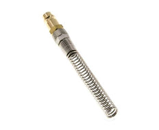 Tapón de acoplamiento de aire de latón DN 7,2 (Euro) Tuerca de unión de 8x10 mm Bend-Protect con válvula de retención