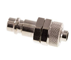 Tapón de acoplamiento de aire de latón niquelado DN 7.2 (Euro) Tuerca de unión de 8x10 mm [2 piezas]