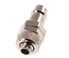Tapón de acoplamiento de aire de latón niquelado DN 7.2 (Euro) Tuerca de unión de 8x10 mm [2 piezas]