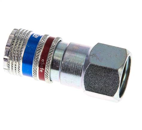 Acero/latón DN 7.6 (7.2 Euro) Acoplamiento de aire de seguridad Enchufe G 1/2 pulgada Hembra