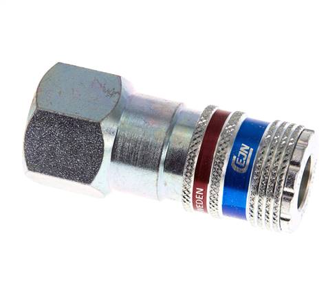 Acero/latón DN 7.6 (7.2 Euro) Acoplamiento de aire de seguridad Enchufe G 1/2 pulgada Hembra