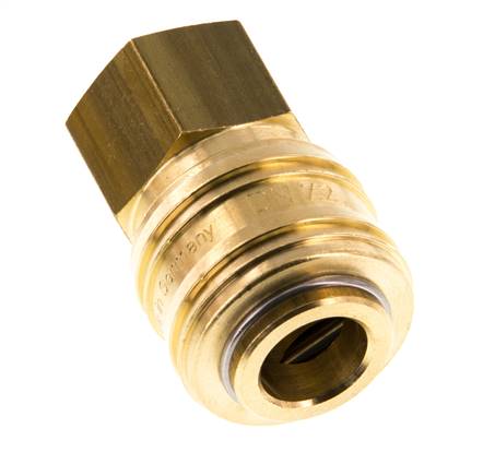 Acoplamiento de aire de latón DN 7.2 (Euro) Enchufe G 1/4 pulgada Hembra