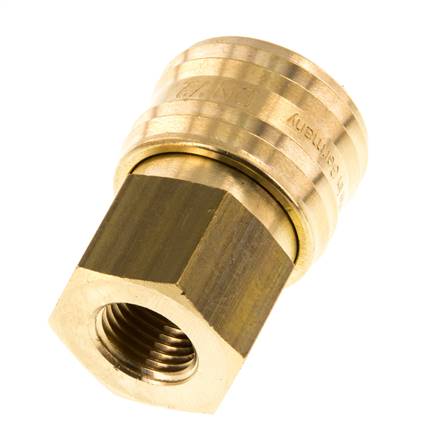 Acoplamiento de aire de latón DN 7.2 (Euro) Enchufe G 1/4 pulgada Hembra