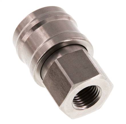Acero inoxidable DN 7,2 (Euro) Acoplamiento de aire Enchufe G 1/4 pulgada Hembra Doble cierre
