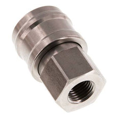 Acero inoxidable DN 7,2 (Euro) Acoplamiento de aire Enchufe G 1/4 pulgada Hembra Doble cierre