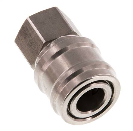 Acero inoxidable DN 7,2 (Euro) Acoplamiento de aire Enchufe G 1/4 pulgada Hembra Doble cierre