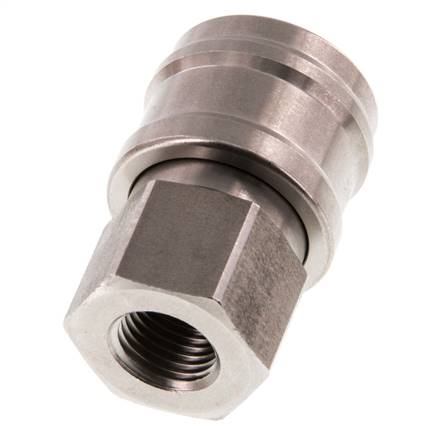 Acero inoxidable DN 7,2 (Euro) Acoplamiento de aire Enchufe G 1/4 pulgada Hembra Doble cierre