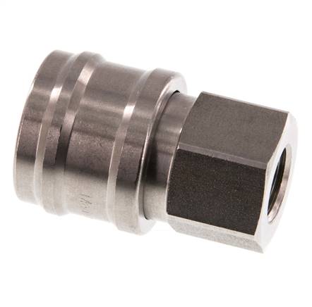 Acero inoxidable DN 7,2 (Euro) Acoplamiento de aire Enchufe G 1/4 pulgada Hembra Doble cierre
