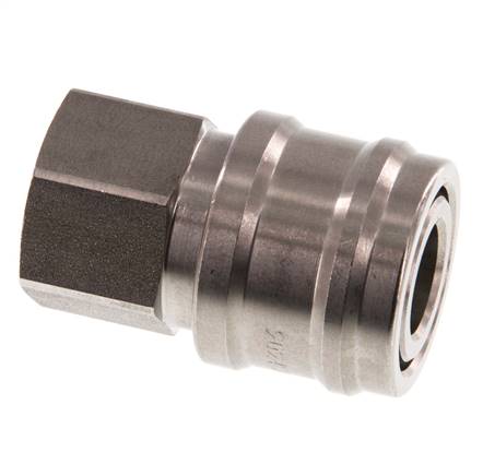 Acero inoxidable DN 7,2 (Euro) Acoplamiento de aire Enchufe G 1/4 pulgada Hembra Doble cierre