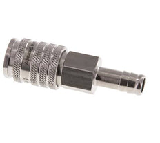 Acero inoxidable DN 7,8 Enchufe de acoplamiento de aire 10 mm Pilar de manguera Doble cierre