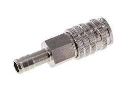 Acero inoxidable DN 7,8 Enchufe de acoplamiento de aire 10 mm Pilar de manguera Doble cierre