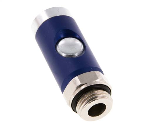 Acero endurecido DN 7.4 Enchufe de seguridad para acoplamiento de aire con pulsador G 1/2 pulgada Macho