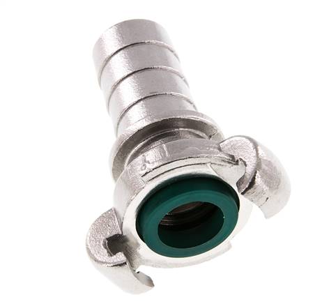 Acero inoxidable DN 20 DIN 3489 Acoplamiento de garras giratorias Barra de manguera de 25 mm (1'')