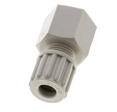 Racor de compresión recto de PP 8x6 mm y G3/8'' con rosca hembra 10 bar