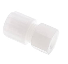 Racor de compresión recto de PVDF 8x6 mm y G1/8'' con rosca hembra 10 bar