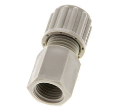 Racor de compresión recto de PP 8x6 mm y G1/4'' con rosca hembra 10 bar