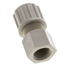 Racor de compresión recto de PVDF de 6x4 mm y G1/8'' con rosca hembra 10 bar