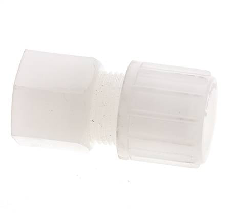 14x12mm & G1/4'' Racor de compresión recto de PVDF con rosca hembra 10 bar