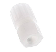 Racor de compresión recto de PVDF 8x6 mm y G1/8'' con rosca hembra 10 bar