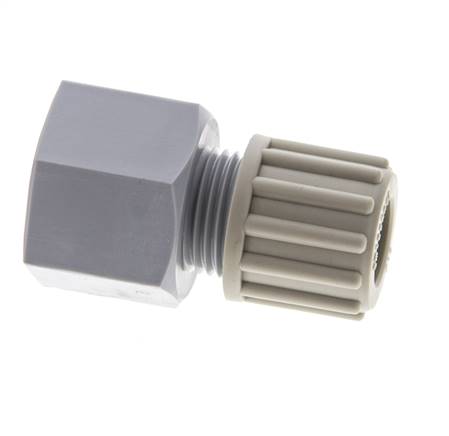 12x10mm & G1/2'' PA Racor recto de compresión con rosca hembra 10 bar