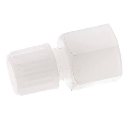 14x12mm & G3/8'' Racor de compresión recto de PVDF con rosca hembra 10 bar