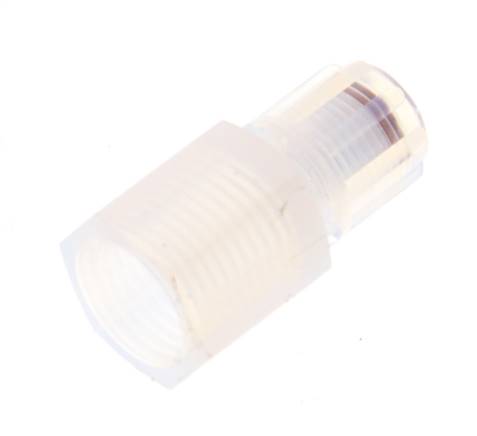 Accesorio de corte recto PFA de 6x4 mm y G1/4'' con roscas hembra 10 bar