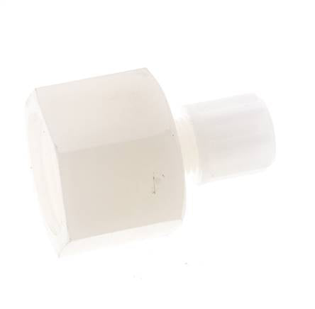Racor de compresión recto de PVDF 8x6 mm y G1/2'' con rosca hembra 10 bar