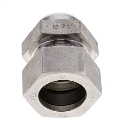 Accesorio de corte recto de acero inoxidable de 28L y 32mm con extremo para soldar 160 bar ISO 8434-1