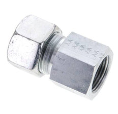 20S y M27x2 Racor de corte recto de acero galvanizado con rosca hembra 400 bar ISO 8434-1