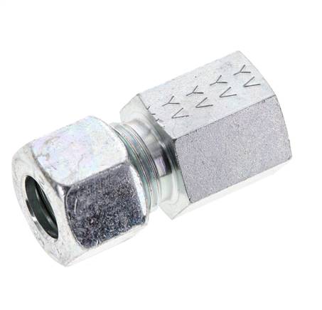 12L & M16x1.5 Racor recto de acero zincado con rosca hembra 315 bar ISO 8434-1