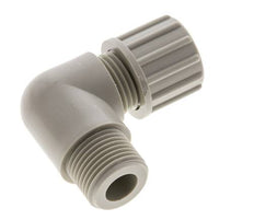 Accesorio de compresión codo PP 10x8mm & G3/8'' con rosca macho 10 bar