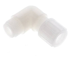 Racor de compresión codo 14x12mm & G1/2'' PVDF con rosca macho 10 bar