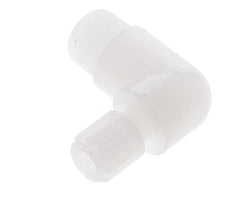 Accesorio de compresión acodado de PVDF de 6x4 mm y G3/8'' con rosca macho 10 bar