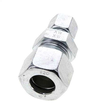 10S y 20S Racor recto de acero galvanizado 400 bar ISO 8434-1