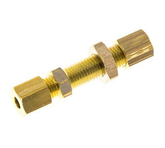4mm Latón Racor De Compresión Recto Pasante 150 Bar DIN EN 1254-2