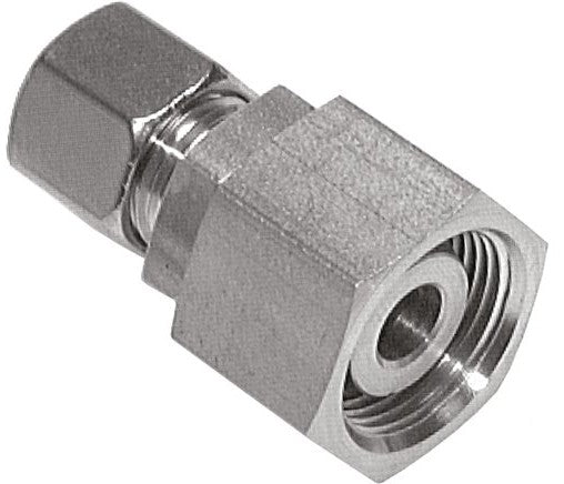 Accesorio de corte recto de acero inoxidable 14S y 30S con rótula 400 bar Cono de sellado con junta tórica de FKM ISO 8434-1