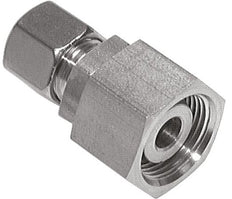 Accesorio de corte recto de acero inoxidable 14S y 25S con rótula 400 bar Cono de sellado con junta tórica de FKM ISO 8434-1