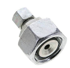 10S y 25S Accesorio de corte recto de acero galvanizado con rótula 400 bar Junta tórica de NBR Cono de sellado ISO 8434-1