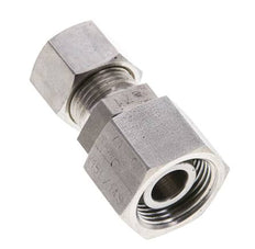 Accesorio de compresión recto de acero inoxidable de 12L y 15L con rótula de 315 bar Cono de sellado con junta tórica de FKM ISO 8434-1