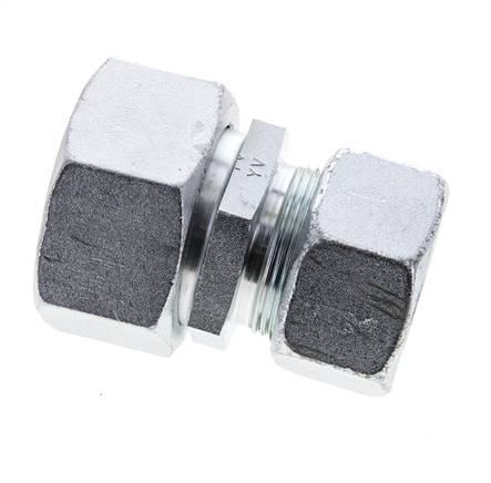 30S & 38S Racor recto de acero zincado con rótula 315 bar Junta tórica de NBR Cono de estanquidad ISO 8434-1